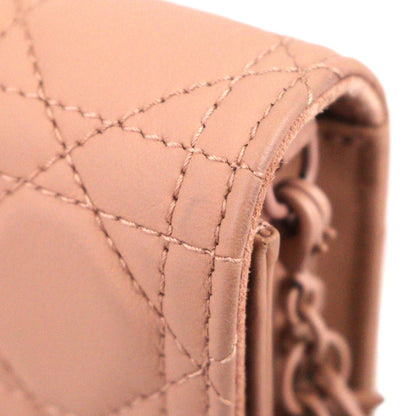DIOR S0204ILOI LADY DIOR POUCH WALLET ON CHAIN
