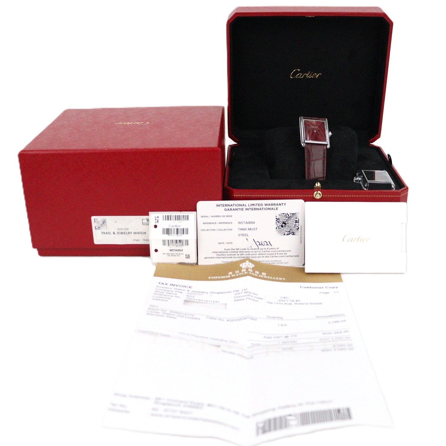 Cartier WSTA0054 Tank Must Large Model