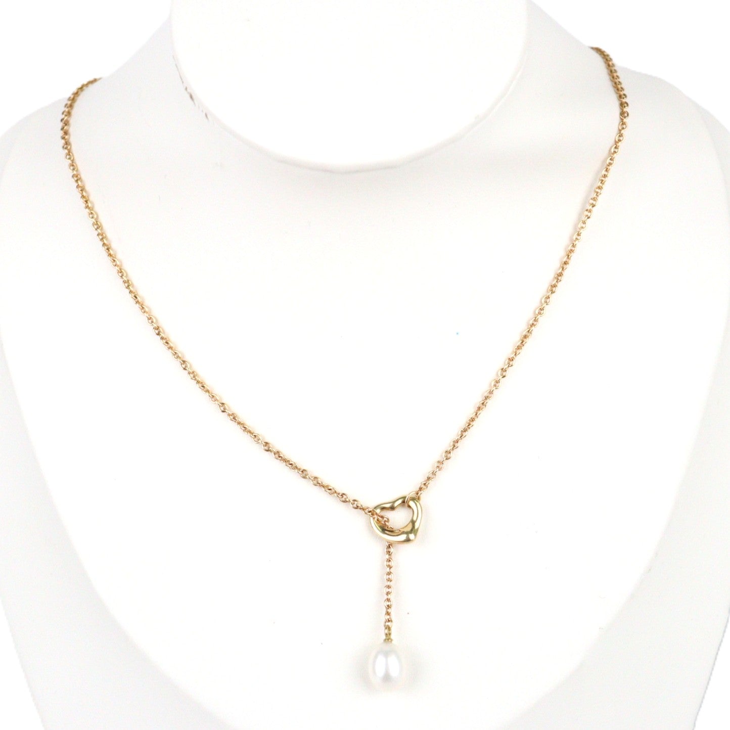 TIFFANY & Co. 60120367 Open Heart Lariat Necklace