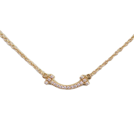 TIFFANY & Co. 62617683 T Smile Mini Necklace