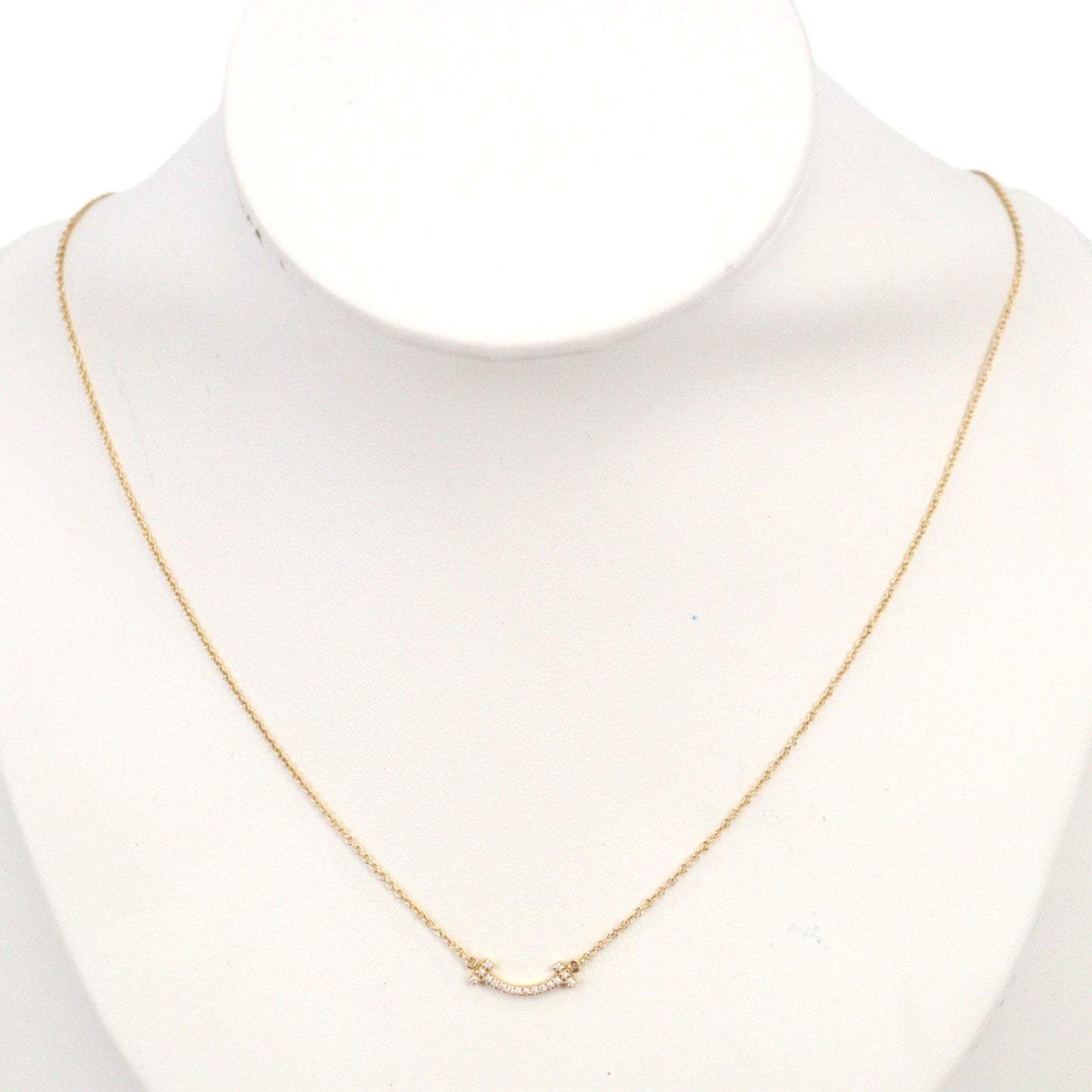 TIFFANY & Co. 62617683 T Smile Mini Necklace