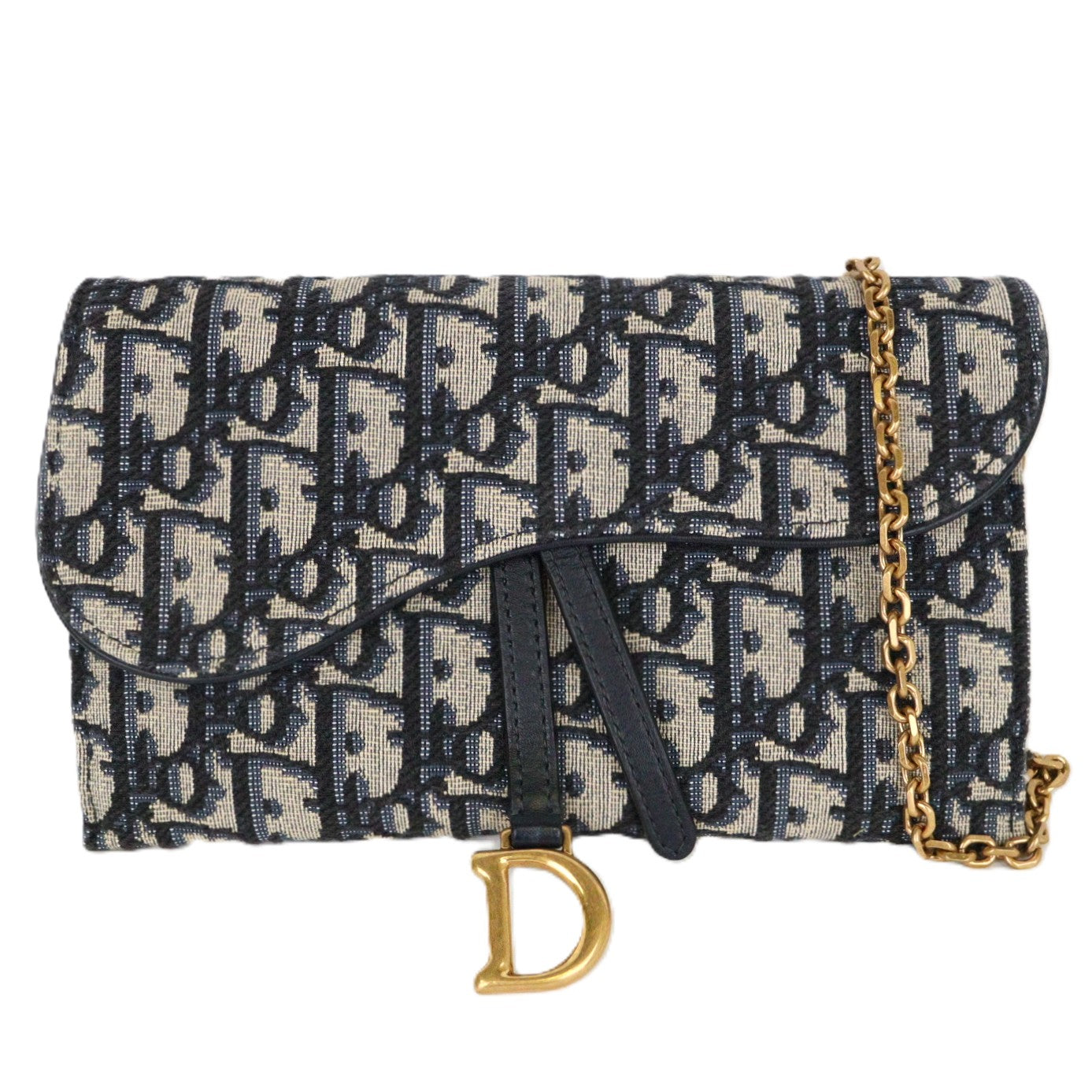 DIOR S5614CTZQ SADDLE WALLET ON CHAIN