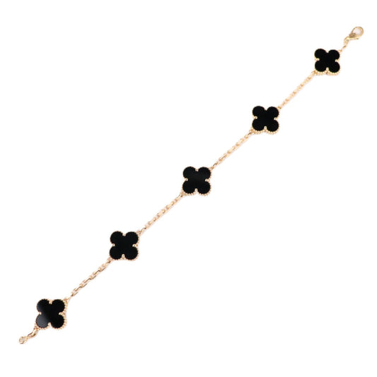 Van Cleef ＆ Arpels VCARA41300 Vintage Alhambra 5-Motif Bracelet Bracelet