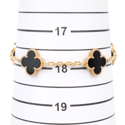 Van Cleef ＆ Arpels VCARA41300 Vintage Alhambra 5-Motif Bracelet Bracelet