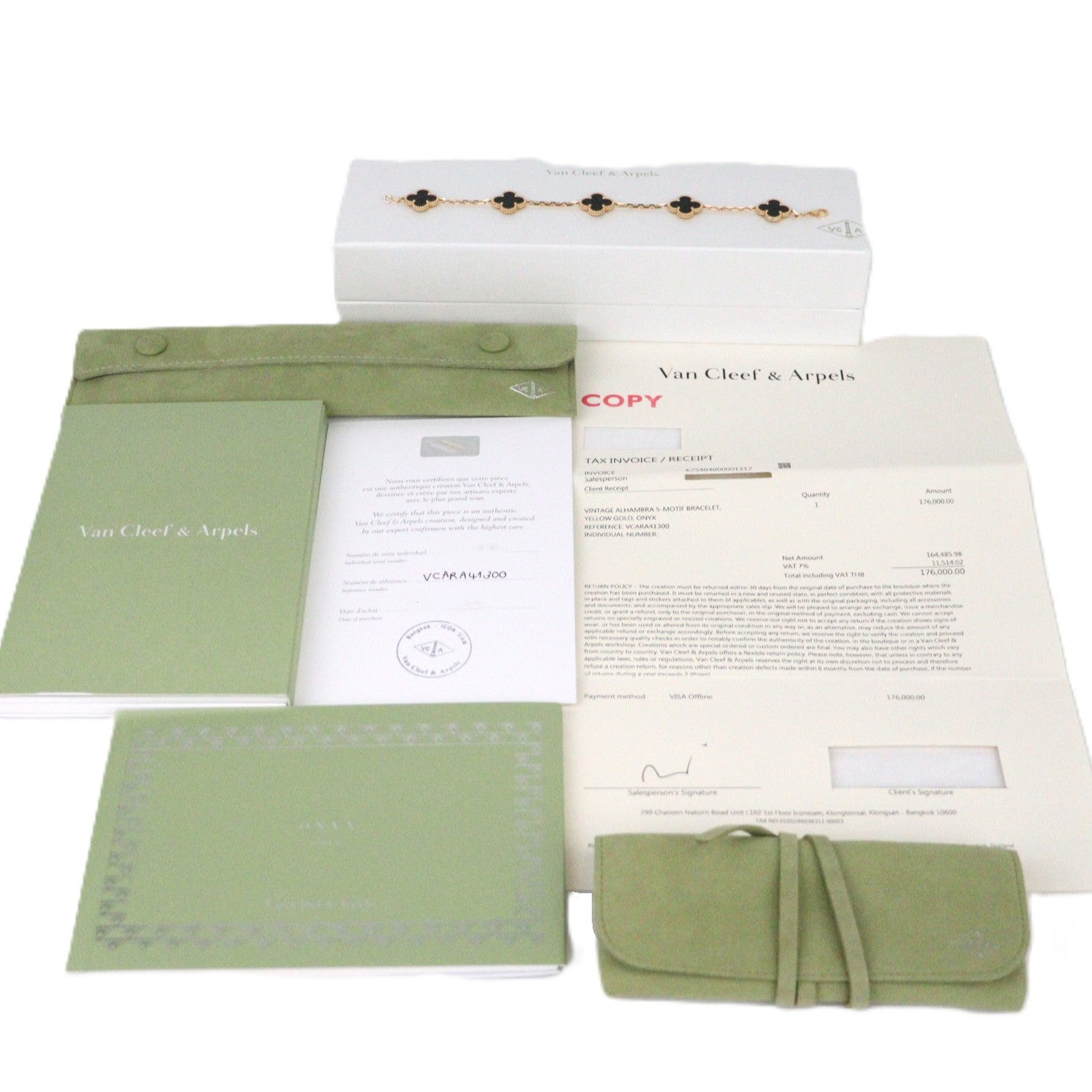 Van Cleef ＆ Arpels VCARA41300 Vintage Alhambra 5-Motif Bracelet Bracelet