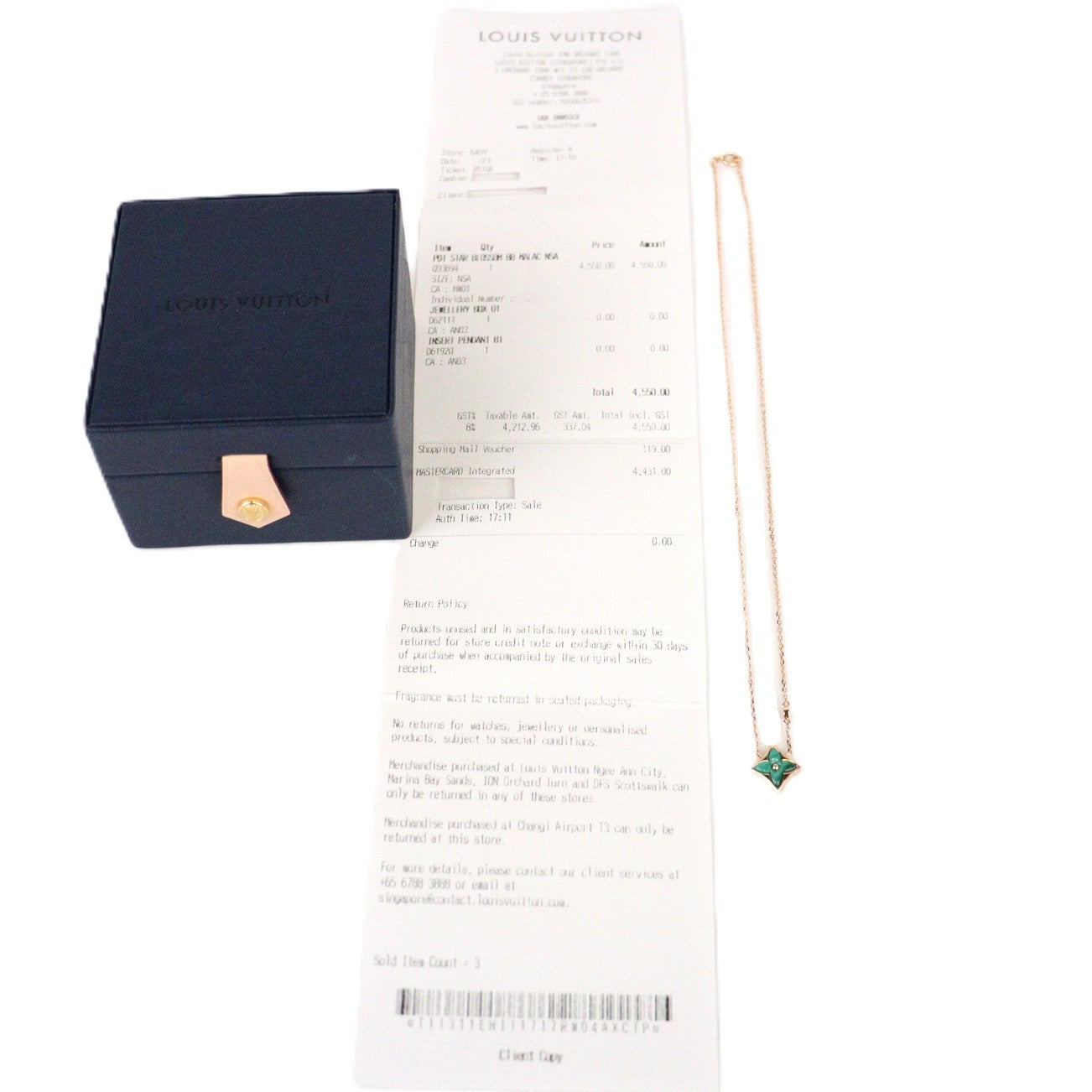 LOUIS VUITTON Q93894 Color Blossom BB Star Pendant Necklace