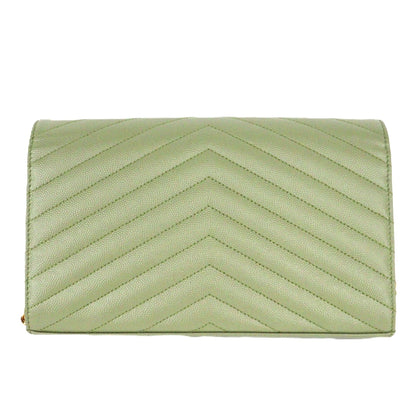 SAINT LAURENT 377828 BOW01 CASSANDRE WALLET ON CHAIN