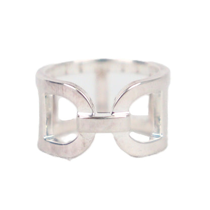 HERMES H116619B Ever Chaine d'Ancre Medium Model Ring #50