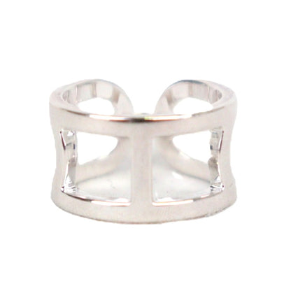 HERMES H116619B Ever Chaine d'Ancre Medium Model Ring #50