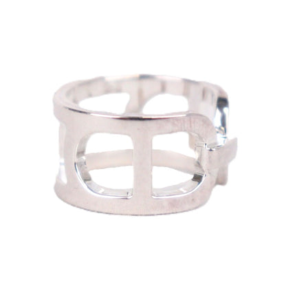 HERMES H116619B Ever Chaine d'Ancre Medium Model Ring #50