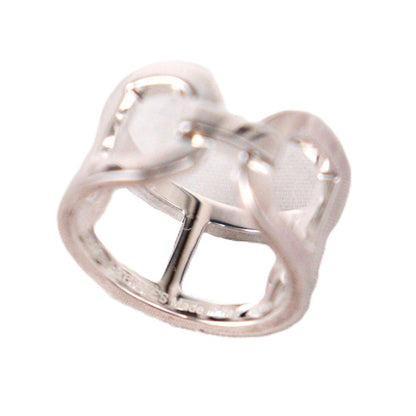 HERMES H116619B Ever Chaine d'Ancre Medium Model Ring #50