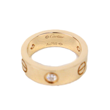 Cartier B4032449 Love Classic Model 3-Diamonds Ring #49