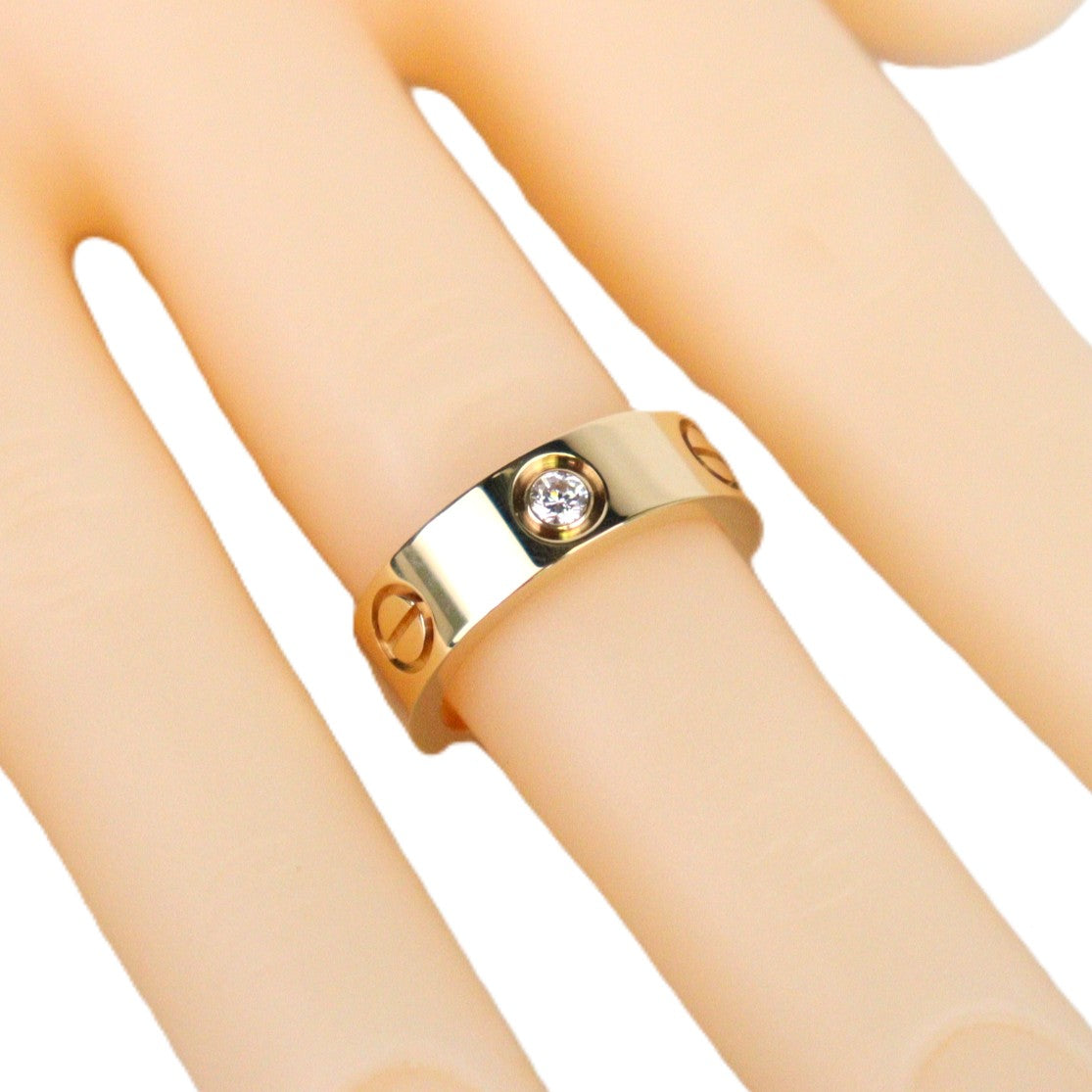 Cartier B4032449 Love Classic Model 3-Diamonds Ring #49