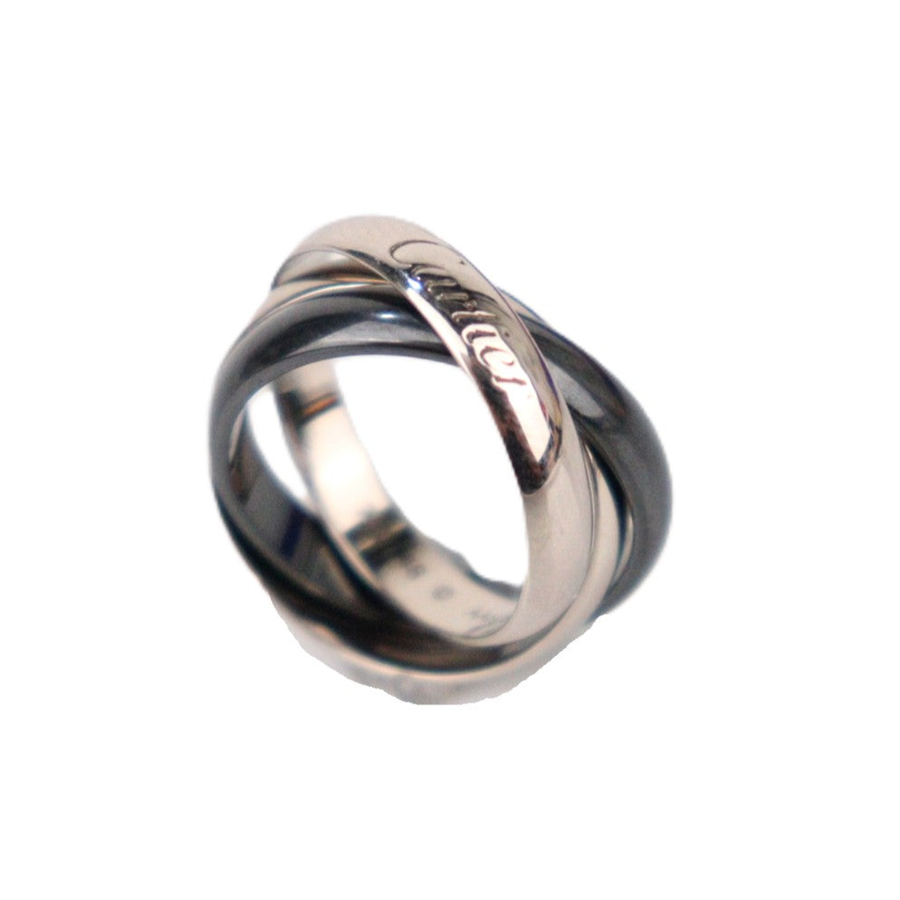 Cartier CRB4095648 Trinity Ceramic Classic Model Ring
