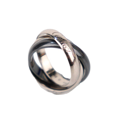 Cartier CRB4095648 Trinity Ceramic Classic Model Ring