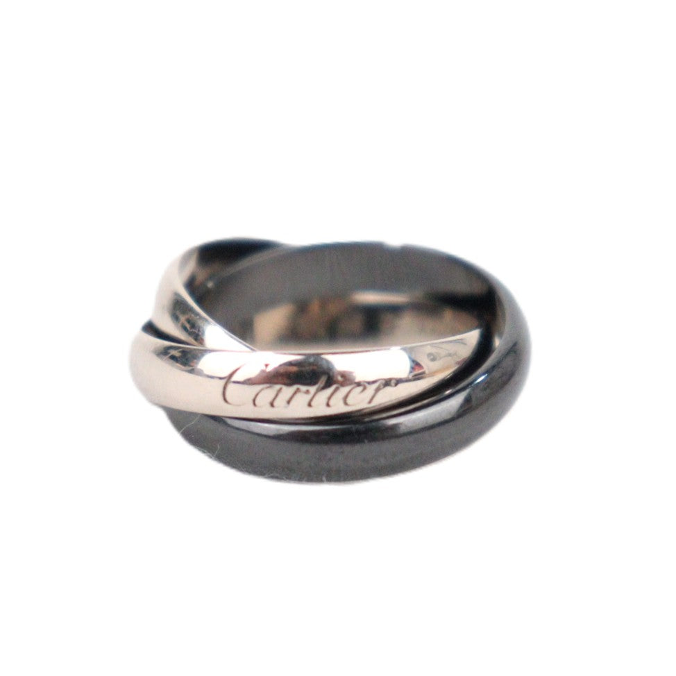 Cartier CRB4095648 Trinity Ceramic Classic Model Ring