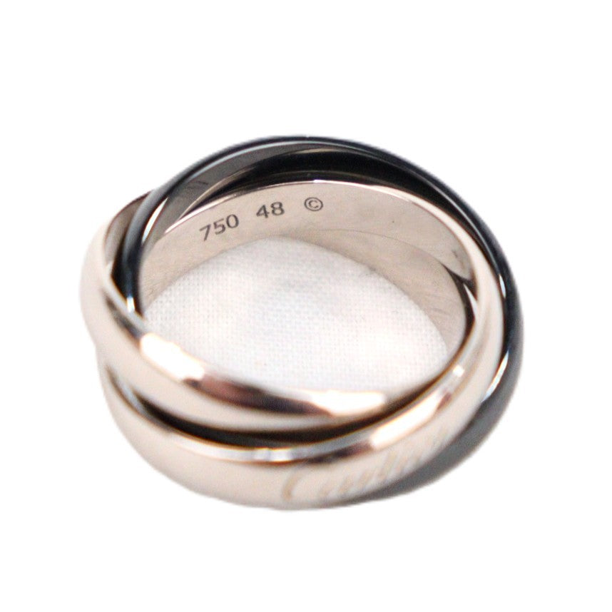 Cartier CRB4095648 Trinity Ceramic Classic Model Ring
