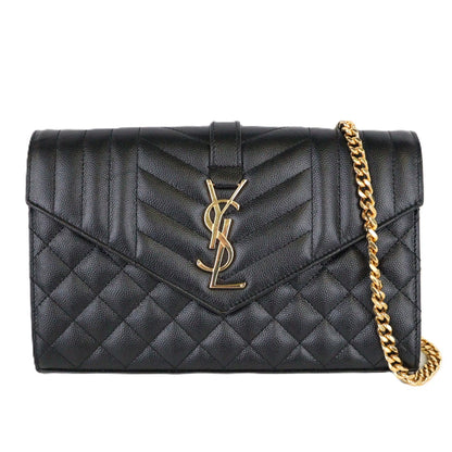 SAINT LAURENT 620280 BOW91 CASSANDRE WALLET ON CHAIN