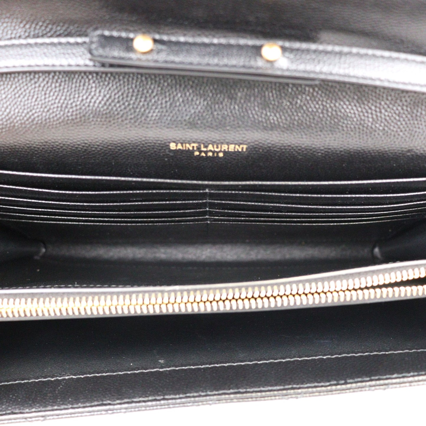 SAINT LAURENT 620280 BOW91 CASSANDRE WALLET ON CHAIN