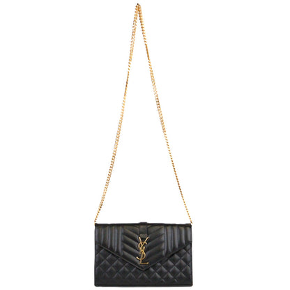 SAINT LAURENT 620280 BOW91 CASSANDRE WALLET ON CHAIN