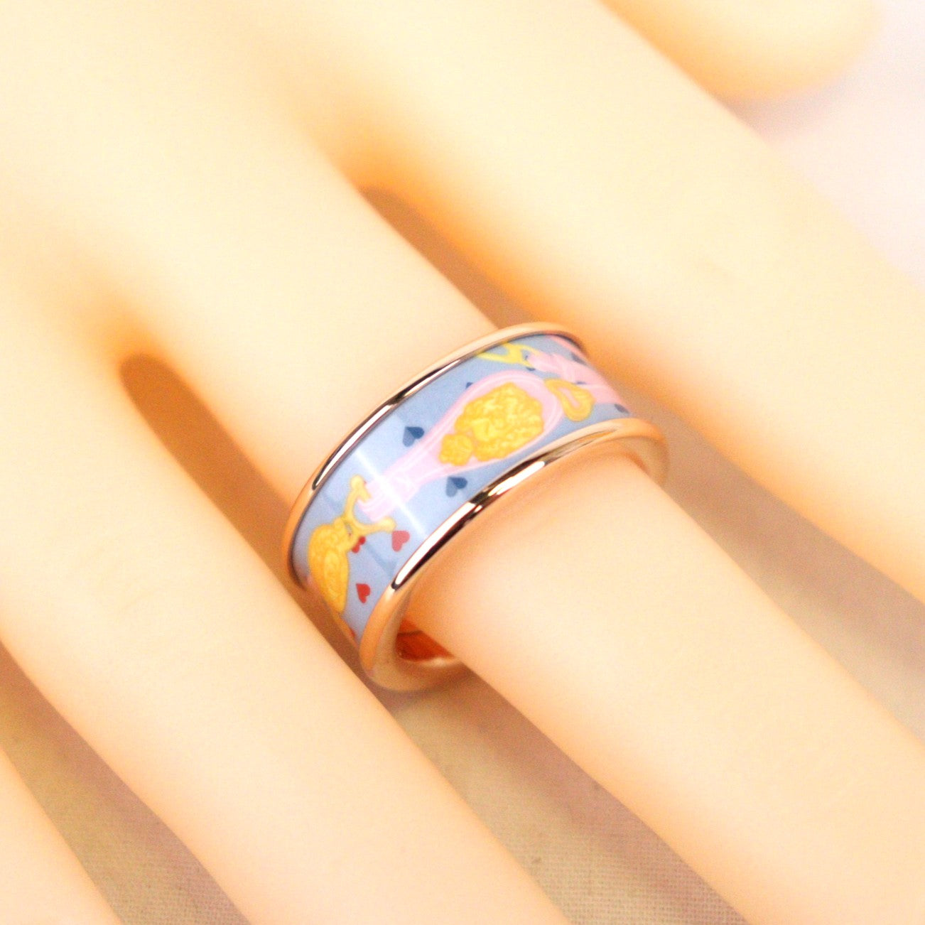 HERMES 404316FO BRIDES DE GALA LOVE MM RING