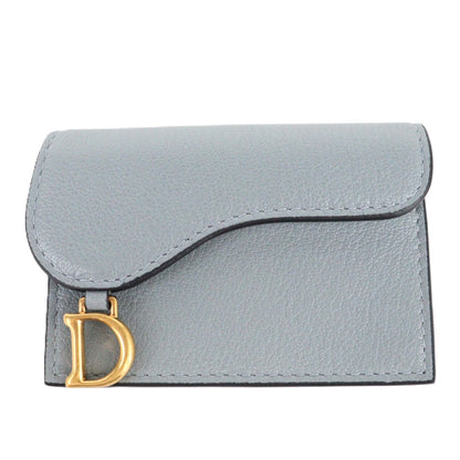 DIOR S5611CCEH SADDLE BLOOM CARD HOLDER