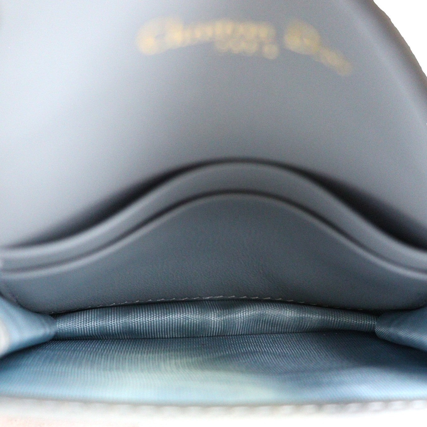 DIOR S5611CCEH SADDLE BLOOM CARD HOLDER