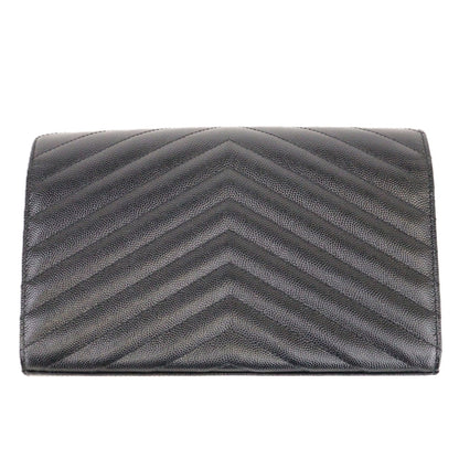 SAINT LAURENT 377828 BOW08 CASSANDRE WALLET ON CHAIN