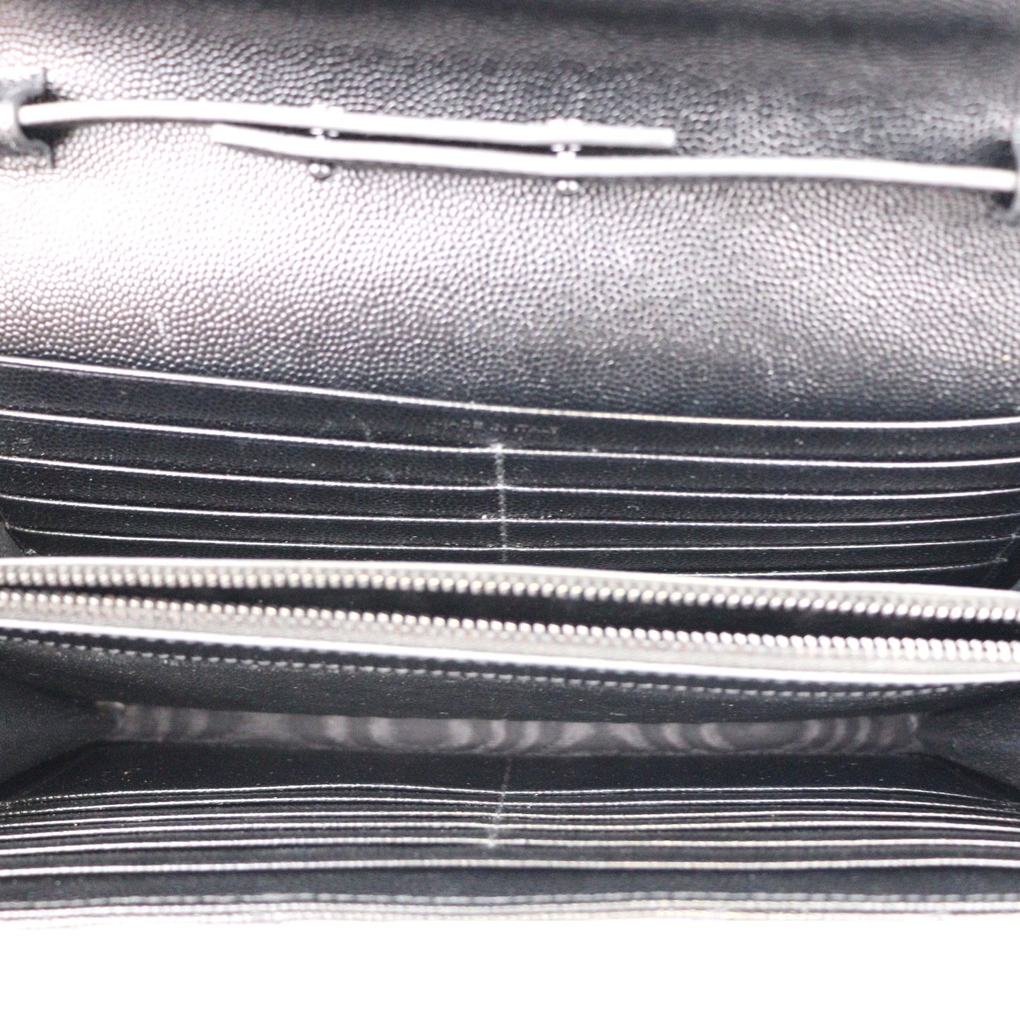 SAINT LAURENT 377828 BOW08 CASSANDRE WALLET ON CHAIN