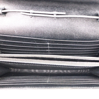 SAINT LAURENT 377828 BOW08 CASSANDRE WALLET ON CHAIN
