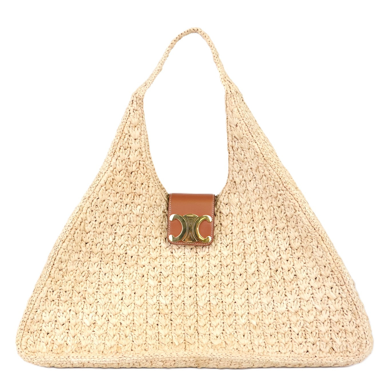 CELINE 119772GP4 CABAS TRIANGLE SHOULDER BAG