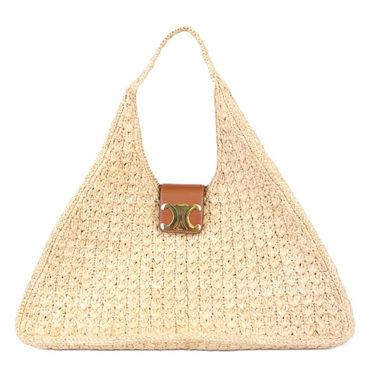 CELINE 119772GP4 CABAS TRIANGLE SHOULDER BAG