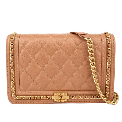 CHANEL AP1117 BOY CHANEL WALLET ON CHAIN