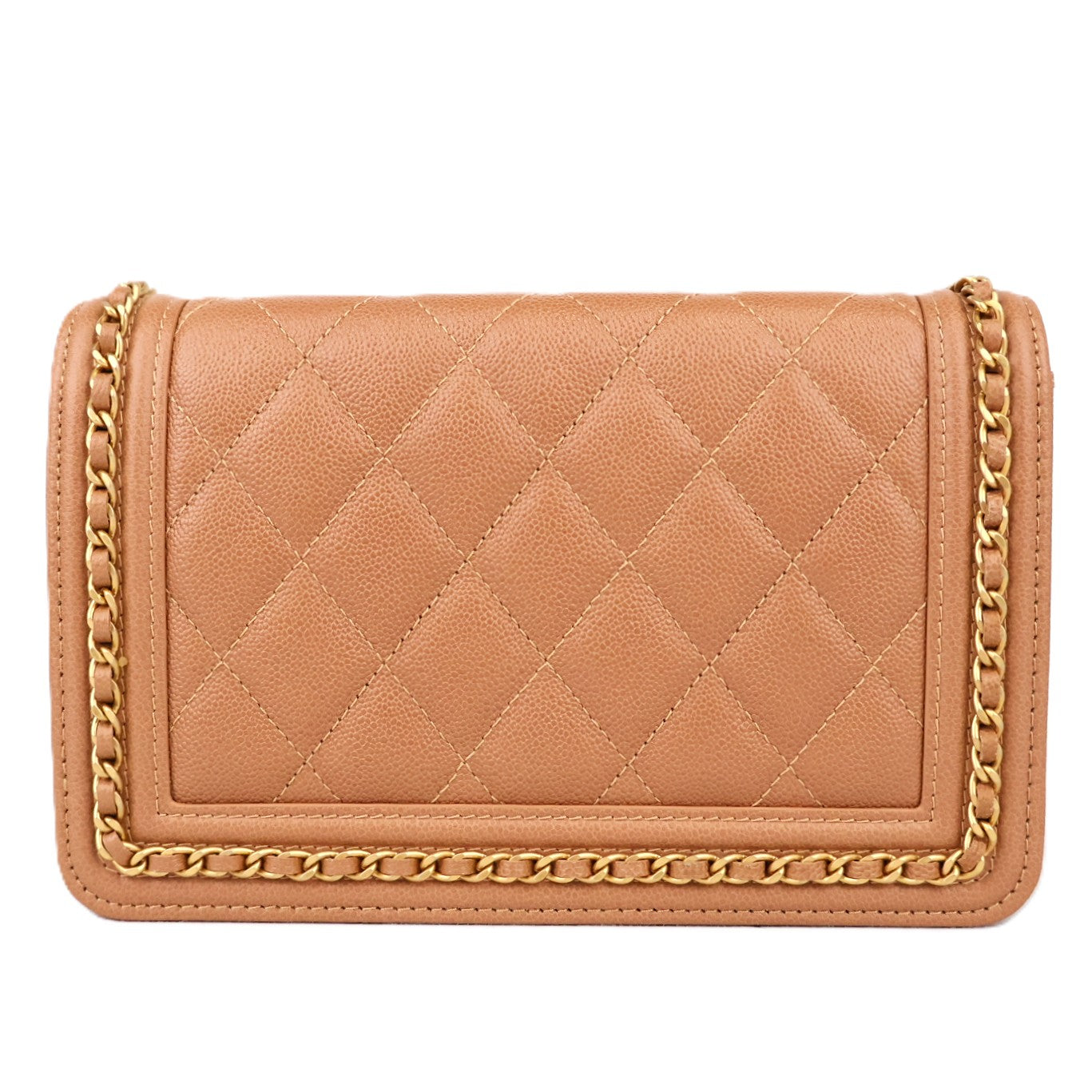 CHANEL AP1117 BOY CHANEL WALLET ON CHAIN