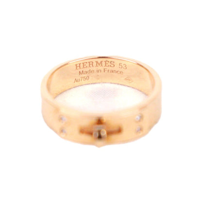 HERMES H109041B Kelly Small Model Ring #53