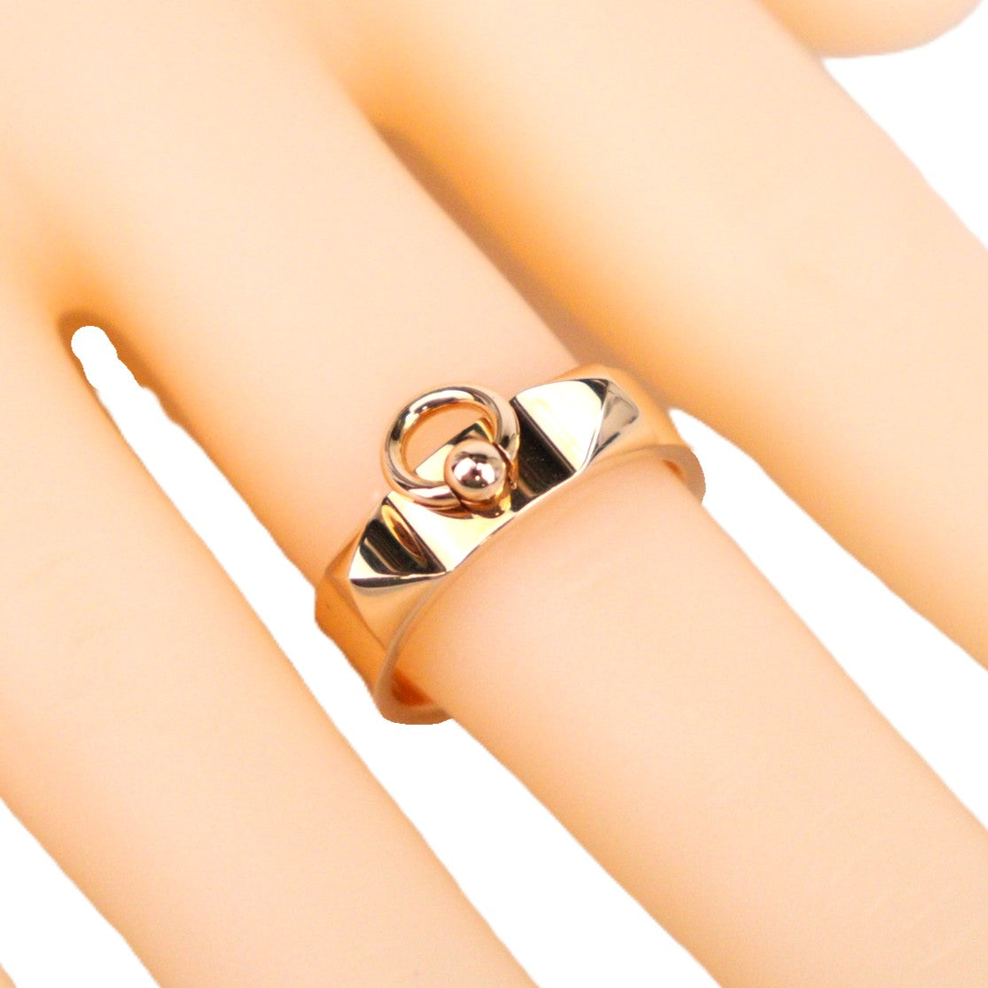 HERMES H108118B Collier de Chien Small Model Ring #53