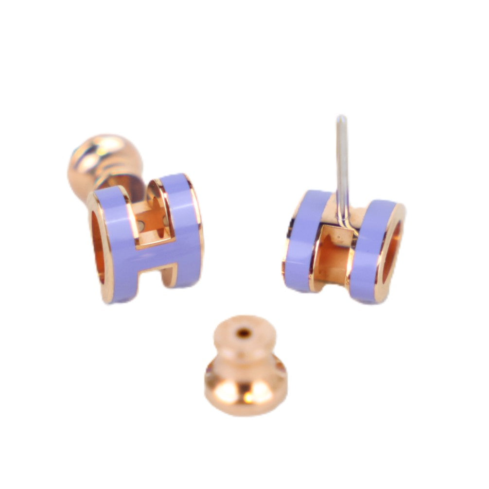 HERMES 608002FO POP H MINI EARRINGS