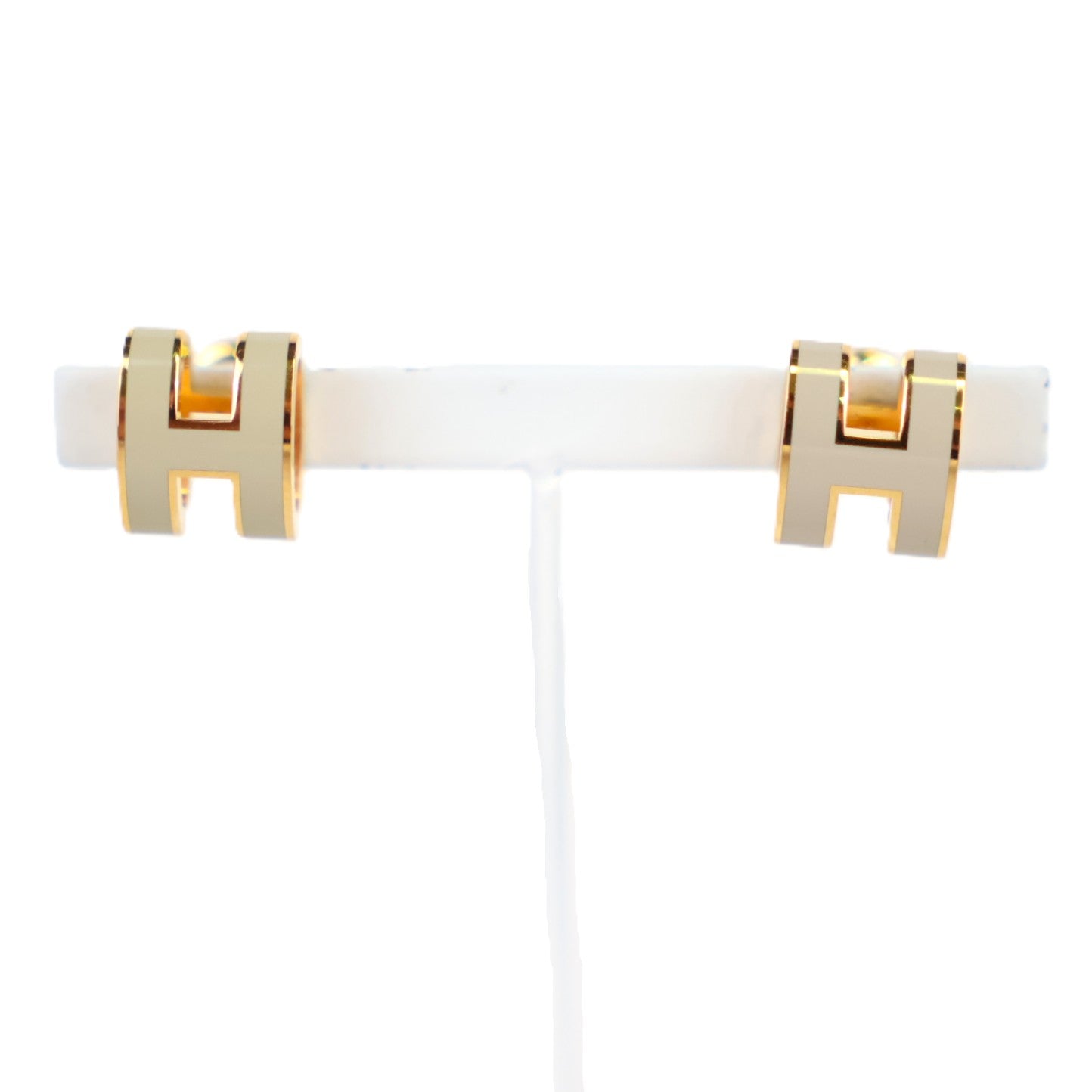 HERMES 608001F POP H EARRINGS