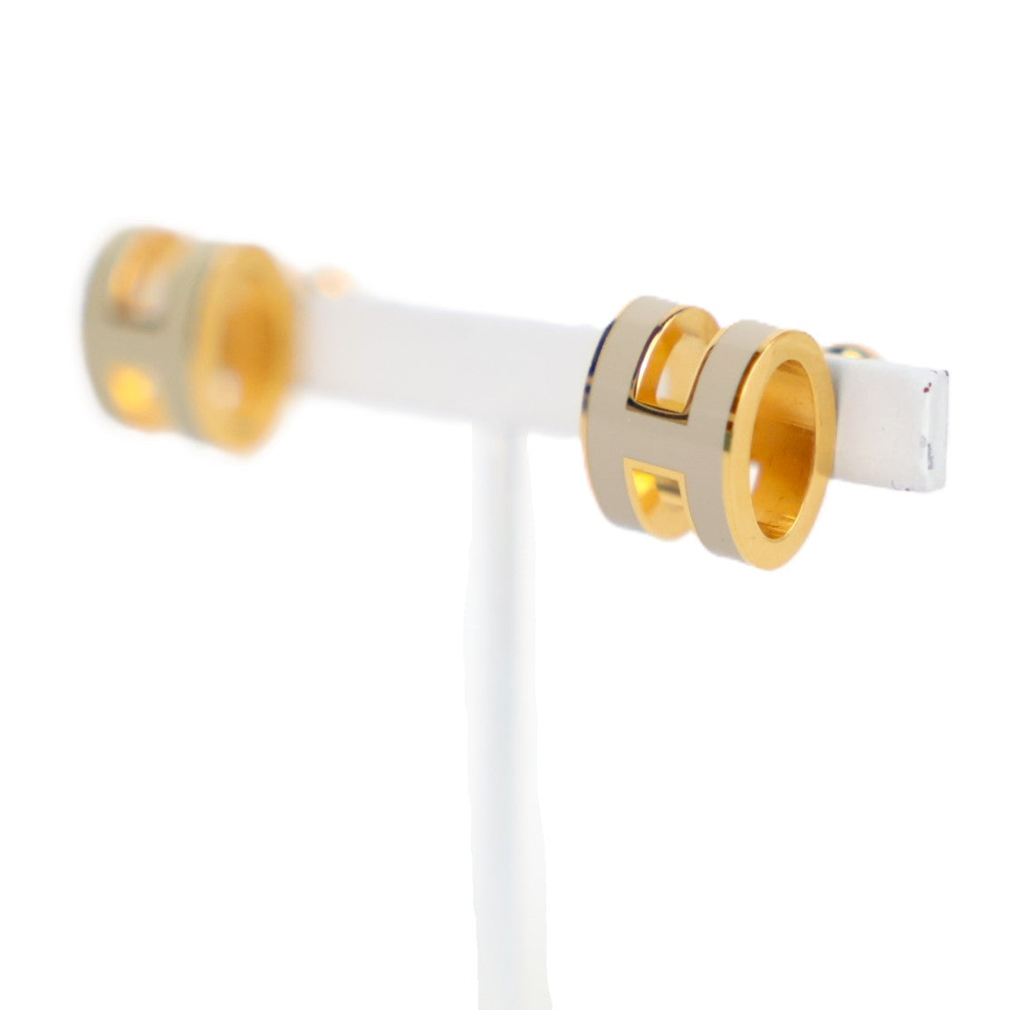 HERMES 608001F POP H EARRINGS