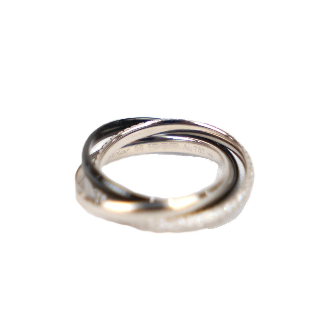 Cartier B4235456 Trinity Ceramic Small Model #56 Ring