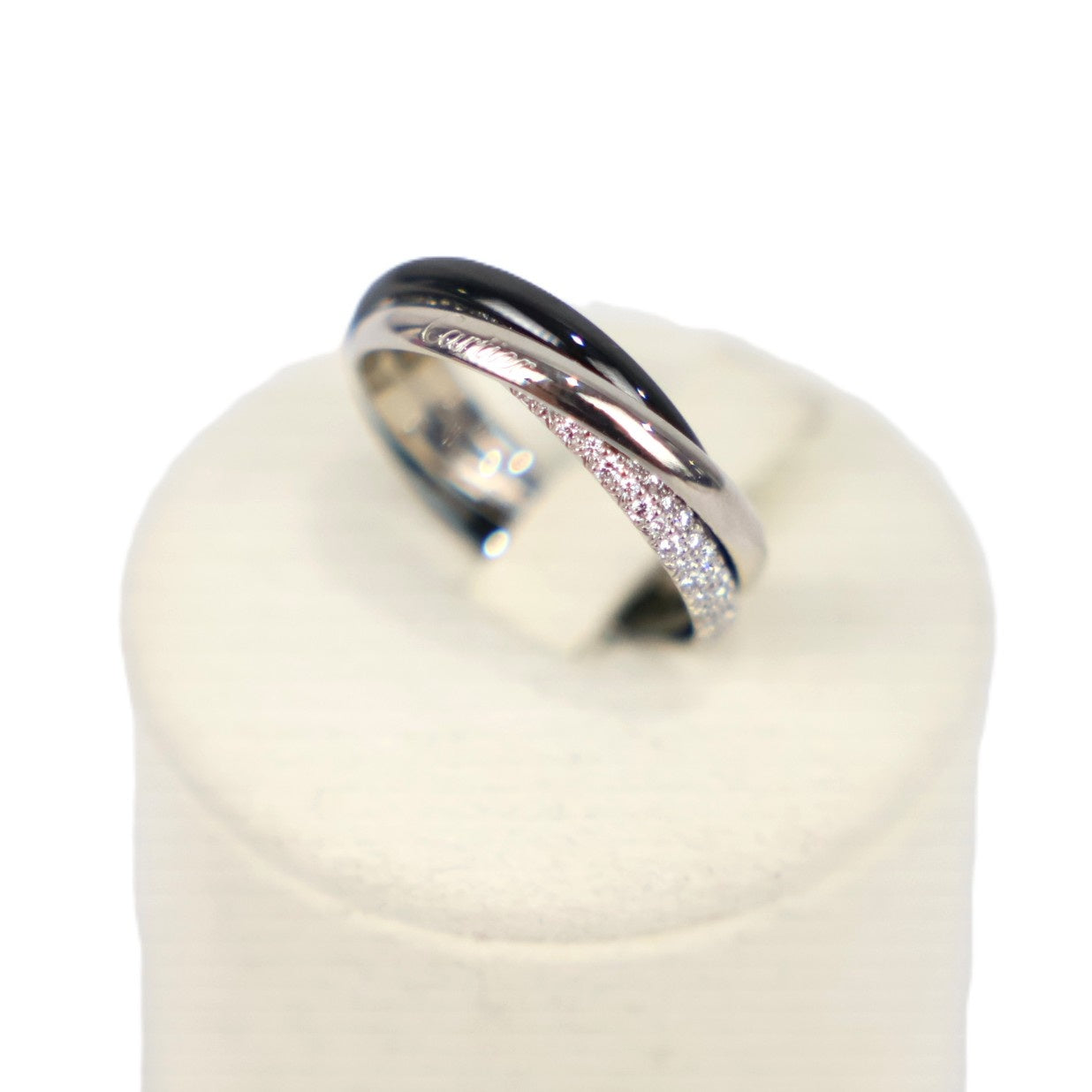 Cartier B4235456 Trinity Ceramic Small Model #56 Ring
