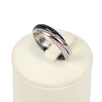 Cartier B4235456 Trinity Ceramic Small Model #56 Ring