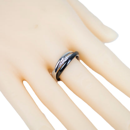 Cartier B4235456 Trinity Ceramic Small Model #56 Ring
