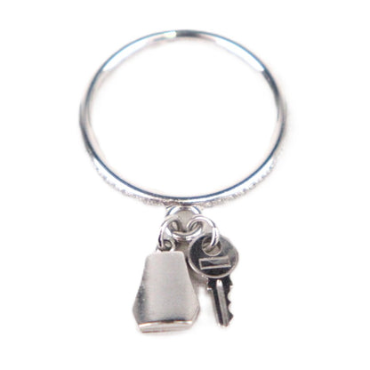 HERMES H221616B Kelly Clochette Small Model Ring #54