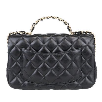 CHANEL AS4141 TOP HANDLE FLAP MINI HANDBAG