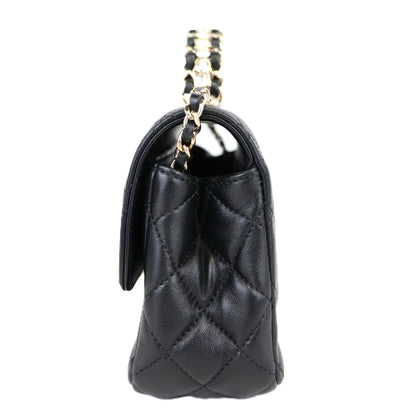 CHANEL AS4141 TOP HANDLE FLAP MINI HANDBAG