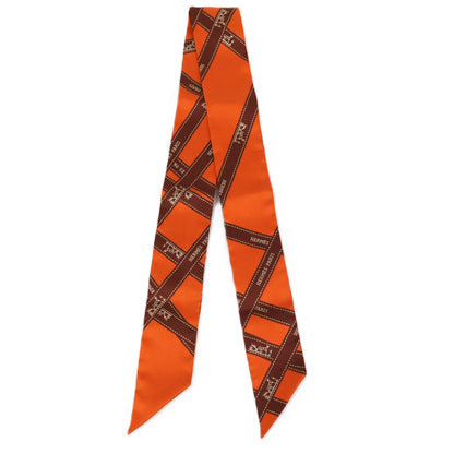 HERMES 051719S TWILLY MEDOR SCARF+SCARF RING