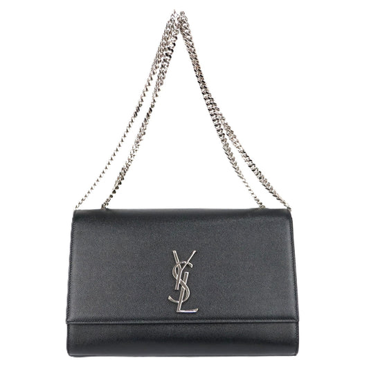 SAINT LAURENT 446752 BOW01 KATE LARGE SHOULDER BAG