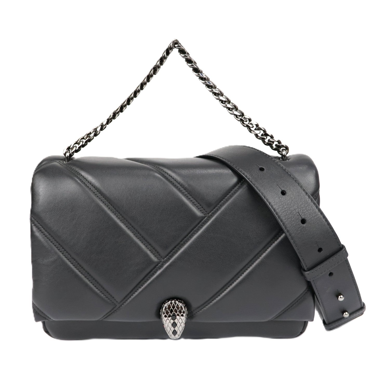 BVLGARI 291222 SERPENTI CABOCHON HANDBAG