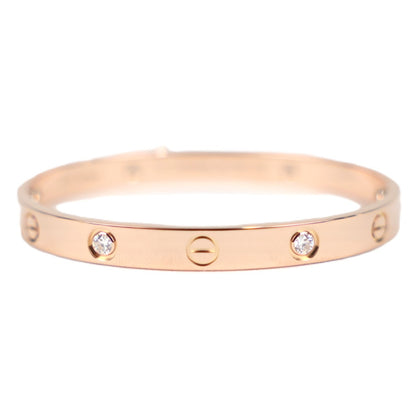 Cartier Love Bracelet Classic Model 4-Diamonds #16 Bracelet